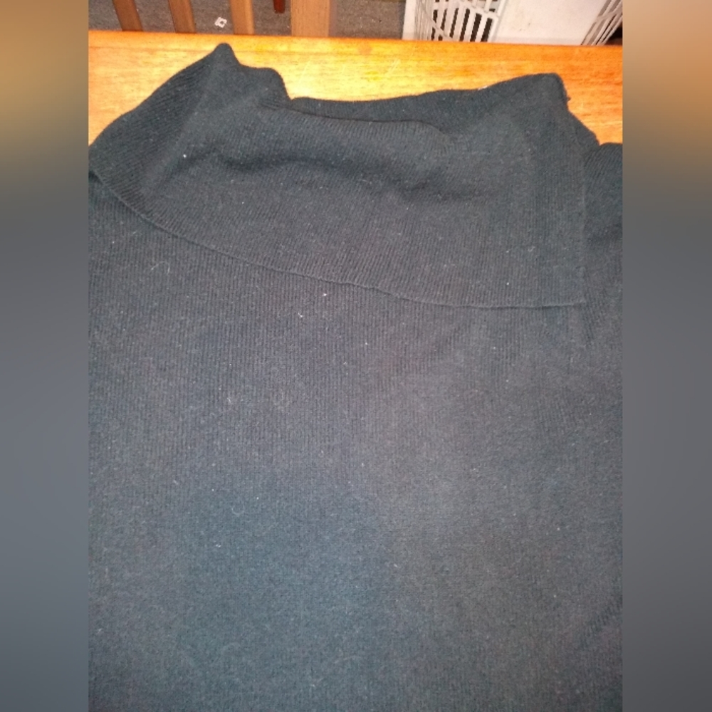 Retro Penningtons Black Split Turtleneck Sweater, Size 4X, Y2K Style - Picture 4 of 12